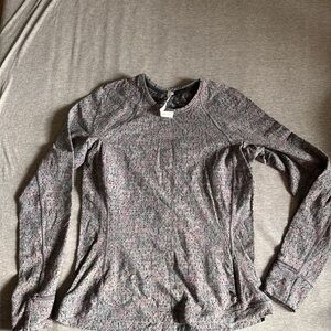Lululemon Women's Brushed Long Sleeve Patterned Top